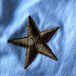 We The Free  White Jeans with Gold Star Accents Photo 3