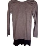 Johnny Was Embroidered Gray Long Sleeve Boho Tunic Shirt Size Small Photo 2
