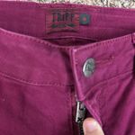 Tripp NYC  Daang Goodman Burgundy Skinny Jeans Pants Punk Goth Skull Button Sz 0 Photo 6