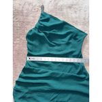 Lush Clothing Lush Womens Dress Blue One Shoulder Ruched Bodycon Sleeveless Stretch Size L‎ Photo 5