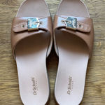 Dr. Scholl's Island Icon Shoes Tan Sandal Slip On Buckle Slide US Size 9 Brown Photo 0