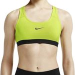 Nike  Dri Fit Neon Green Racerback Sports Bra Medium Photo 2