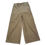 Adrianna Papell Women's Bronze Olive Flat Front Wide Leg Pants Size 12 Photo 1