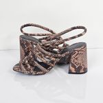 Free People ‎ Colette Cinched Heel Python Snakeskin Size 36.5 Sandal Photo 4