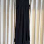 Simply Silk plus size black silk maxi dress Photo 1