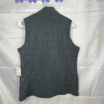 Made for life NEW women’s gray soft fleece full zip pocket collared vest SP Photo 4