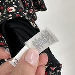 NWT J. Jill Women's Wherever Floral Crew Neck 3/4 Sleeve Blouse Black XL Petite Photo 7