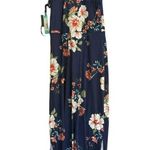 Fortune + Ivy Alicia Maxi Knit Dress Large Blue Floral Stitch Fix Sundress NWT Photo 3