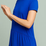 Anthropologie 💙 Dolan Blue Peplum Short Sleeve Tunic Photo 0