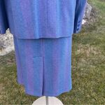 Triona Design 90’s Vintage High Waisted 100% Wool Plus Size Skirt & Blazer Suit Purple Photo 12
