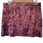 Abound  Purple Crushed Velvet Mini Skirt New Photo 5