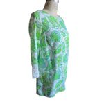 Lilly Pulitzer Jubilee Green & White Shell Print Belted Tunic Size XS Photo 3