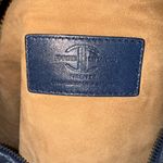 Jennifer Tattanelli Navy Intreccio Woven‎ Leather Tote Bag Blue Slouchy Hobo Black Photo 8