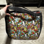 Ed Hardy  Tote Bag Japanese Geisha Tattoo Print Large Shoulder Bag Unique Cool Photo 0