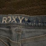Roxy  women size 0 roll up light blue Denim Jean shorts rolled hem Photo 5