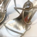 Bakers Size 9 Silver Jeweled Strappy Heeled Sandal Photo 1