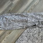 SheIn White with Black Polka Dot Blouse, with Balloon Sleeve, XL, pit to pit is 22, length front is 27, back length is 28 Photo 2