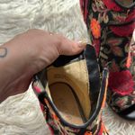 Crown Vintage Frankie Embroidered Floral Peep Toe Ankle Boots Black Size 6.5 Photo 6