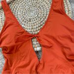 The Bikini Lab  Women’s Tie Front One-Piece Swimsuit Beach in Orange Size S Photo 7