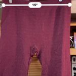 Faded Glory  Burgundy Ribbed Leggings - L - 30" Waist, 24" Inseam Photo 7