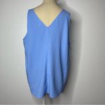 Nordstrom Size Large Basic Lightweight Top Solid Blue Photo 6