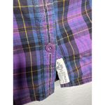 Superdry  Shirt Womens Medium Purple Blue Plaid Button Down Long Sleeve Casual Photo 2