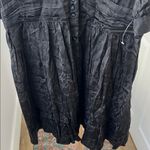 Ba&sh NWT Daniela Short Sleeve Mini Dress Black Marbled Size 3 / Large $250 Photo 6