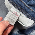 Style & Co Style Co Denim Slim Leg Jeans Blue Wash Distressed Knee Womens 16W Photo 5