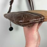 The Sak Crossbody Bag Brown Leather Suede Adjustable Strap Buckle Pockets Zip Up Photo 10