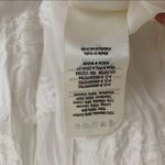 Aritzia  Wilfred Palm Leaf Frayed Sheer Peasant Long Sleeve Blouse Top White XS Photo 9