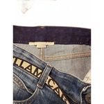 Stella McCartney  Wide Leg Denim Jeans with Logo Belt, Size 26 Photo 3