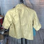 Diane Von Furstenberg  Gold Metallic Ramira Cropped Sleeve Blazer 4 Photo 9