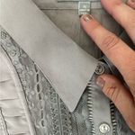 Ny Collection  XL Grey Boho Style Button down Shirt Photo 2