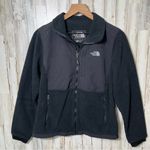 The North Face  Black Fleece Zip Jacket Blue Logo Womens Size Small Photo 0