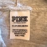 PINK - Victoria's Secret  NWOT Checkered Dog  L/S Gray Hoodie w/ Front Pocket Photo 3