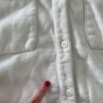 Alo Yoga Renown Cropped Button-Up Pullover Top in WHITE XSmall Photo 6