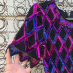 Vintage 90s Night Vogue diamond bead sequin dress PETITE XS Blue Size undefined Photo 2