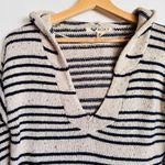 Roxy Women Mellie Hooded Long Sleeve Pullover Poncho Beachy Sweater Beige Size S Photo 4