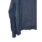 Gap Women's Top 1/4 Front Button Long Sleeve Banded Collar Blouse Blue XL NWT Photo 2