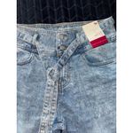 SO  High Rise Mom‎ Jeans Acid Wash Belted Distressed Hem Denim Pants Size 30 Photo 2