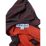 I am gia I.AM.GIA Brown Sleeveless Satin Effect Open Back shirt 
Jumpsuit Size XL Photo 3