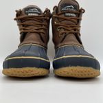 Polar Edge Womens 6 Duck Boots‎ Laced Navy Tan Upper Thermolite Insulation Steel Blue Photo 8