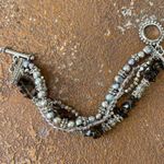 Free People Beautiful   beaded silver bracelet Photo 4