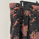 Torrid Black Floral Paisley Challis Wide Leg Pull On Palazzo Pants 2R Photo 2