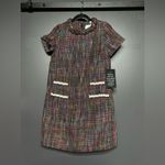 NWT Tuckernuck x Cameran Eubanks Wimberly Multicolor Tweed Jackie Dress S Black Photo 3