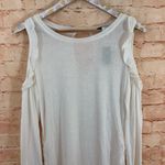 White House | Black Market NWT WHBM Cold Shoulder Ruffle Sweater Photo 3