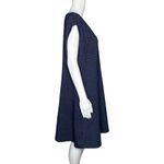 Gap  Dress Women 20 Blue White Knit Fit Flare Preppy Party Office Business Career Photo 1