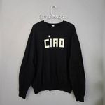 Clare V. Oversized Ciao Sweatshirt Black Size L Photo 2