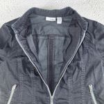 Chico's Platinum Jacket Women 2 Denim Full Zip Steampunk Utility Boho Photo 6