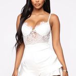 White Sexy Lace Romper NOT FOR MY BODY SHAPE Size XS Photo 0